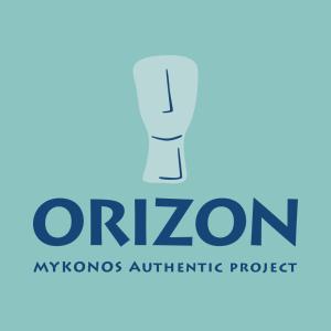 a logo for ontzaolis agricultural project at Orizon Tagoo Mykonos in Mikonos