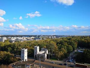Výhľad na mesto Varšava alebo výhľad na mesto priamo z apartmánu