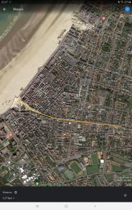 a map of a city next to a beach at 192 rue de l’Impératrice in Berck-sur-Mer