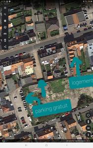 a map of a city with the words parking spaces at 192 rue de l’Impératrice in Berck-sur-Mer