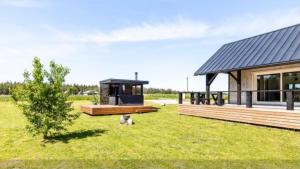 Zahrada ubytování Spithami Seaside Wooden Chalet