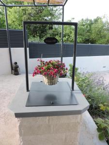 Zahrada ubytování Holiday home "Olive tree", with new pool, jacuzzi and sauna