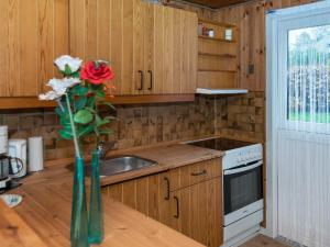 Ett kök eller pentry på 6 person holiday home in F rvang