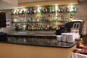 Lounge oder Bar in der Unterkunft Hotel Scala Magna