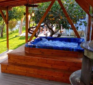 Vrt ispred objekta The Elysian at Nicopolis jacuzzi