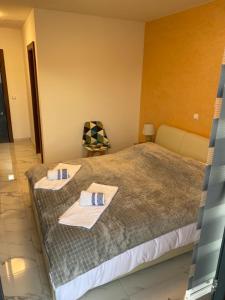 Postel nebo postele na pokoji v ubytování Belamionix motel