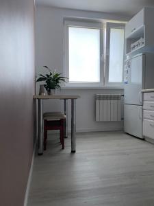 A kitchen or kitchenette at Apartament Giżycko