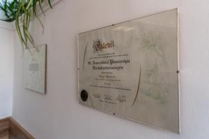 Certifikát, hodnocení, plakát nebo jiný dokument vystavený v ubytování Fényes Vinorium