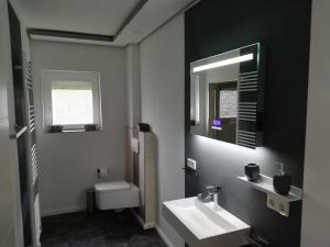Koupelna v ubytování Ferienhaus Frank Saathoff