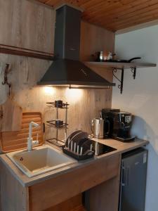 Kuchyň nebo kuchyňský kout v ubytování Apartement