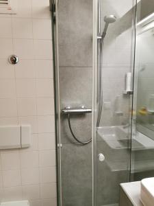 Koupelna v ubytování Hotel Schober