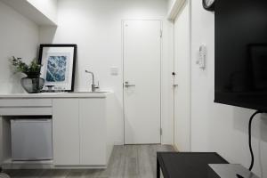 Kuchyň nebo kuchyňský kout v ubytování Designers Hotel Siesta