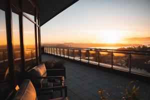 Balkón nebo terasa v ubytování Stord Hotel