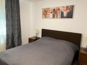A bed or beds in a room at Apartament TT10 Botanicka