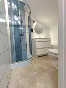 Kupatilo u objektu Smart Stay Hostel Gdynia