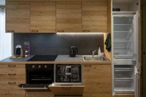 A kitchen or kitchenette at Casa Galèt