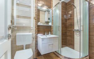 Koupelna v ubytování Apartmani Cupar