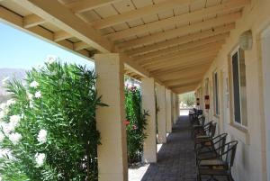Borrego Springs Motel的阳台或露台