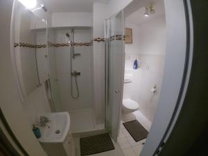 Koupelna v ubytování Haus Fink