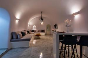 Posezení v ubytování Santorini Delux