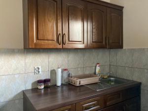 Kuhinja oz. manjša kuhinja v nastanitvi apartman Mara