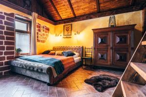 Postel nebo postele na pokoji v ubytování Pension Fialka + 37 fotografií