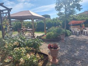 A garden outside Villa Monica