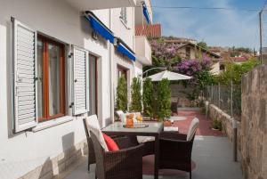 Balkón nebo terasa v ubytování Apartments Dilk