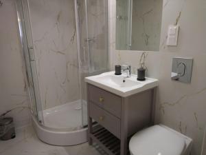Kúpeľňa v ubytovaní Nowe Apartamenty na Gryfa