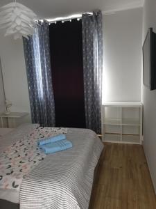Posteľ alebo postele v izbe v ubytovaní Apartament Calamo Tuwima Park