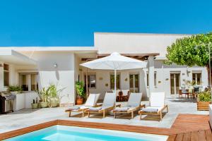 The swimming pool at or close to Chania Paradise Retreat - Falasarna Villa Nostalgia