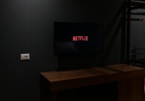 TV a/nebo společenská místnost v ubytování Mergan Hotel