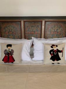 A bed or beds in a room at Casa Curti
