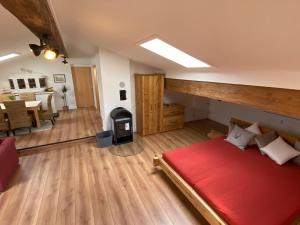 Χώρος καθιστικού στο Ferienwohnung Heuberg