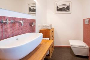 A bathroom at Casa Mariavittoria