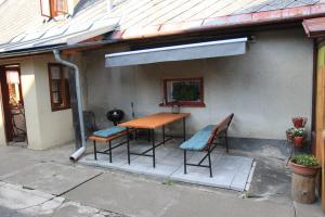 Patio nebo venkovní prostory v ubytování Ubytování Samotín