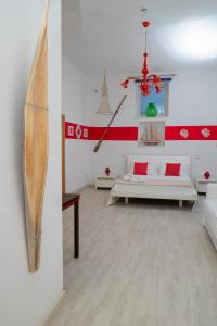 Voodi või voodid majutusasutuse Casa Junno toas