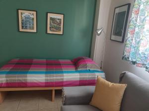 Postel nebo postele na pokoji v ubytování Comfortable apartment in the center of Volos very close to the port