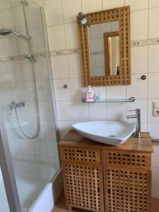 Ванная комната в Ferienwohnung-in-Stadtmitte
