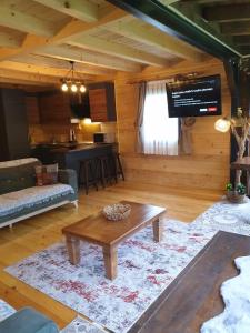 Χώρος καθιστικού στο Ayder Villa Babil
