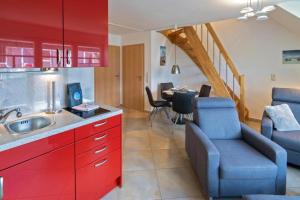 Kuchyň nebo kuchyňský kout v ubytování Ferienwohnung-Shila