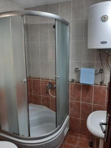 Koupelna v ubytování Apartment MK