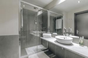 Koupelna v ubytování Hotel Continental