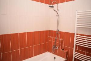 Kúpeľňa v ubytovaní Lilian apartmanház