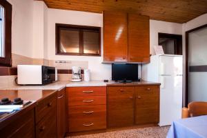 Kuchyň nebo kuchyňský kout v ubytování Apartments Valdibora