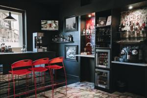Kuchyň nebo kuchyňský kout v ubytování Hotel Continental