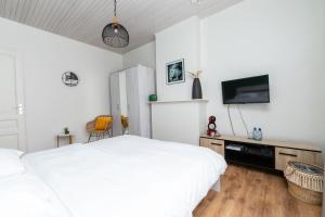 TV a/nebo společenská místnost v ubytování De Zonnetuin