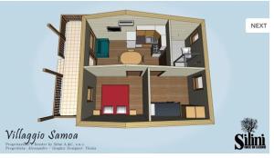 a rendering of a small house with aiterraneannotation w obiekcie Villaggio Samoa w mieście Lido delle Nazioni