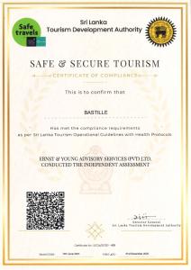 Certifikát, hodnocení, plakát nebo jiný dokument vystavený v ubytování Bastille