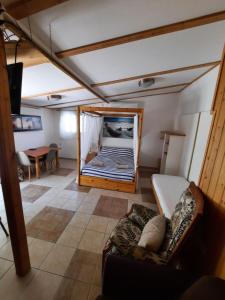 Postel nebo postele na pokoji v ubytování Sapir Apartment